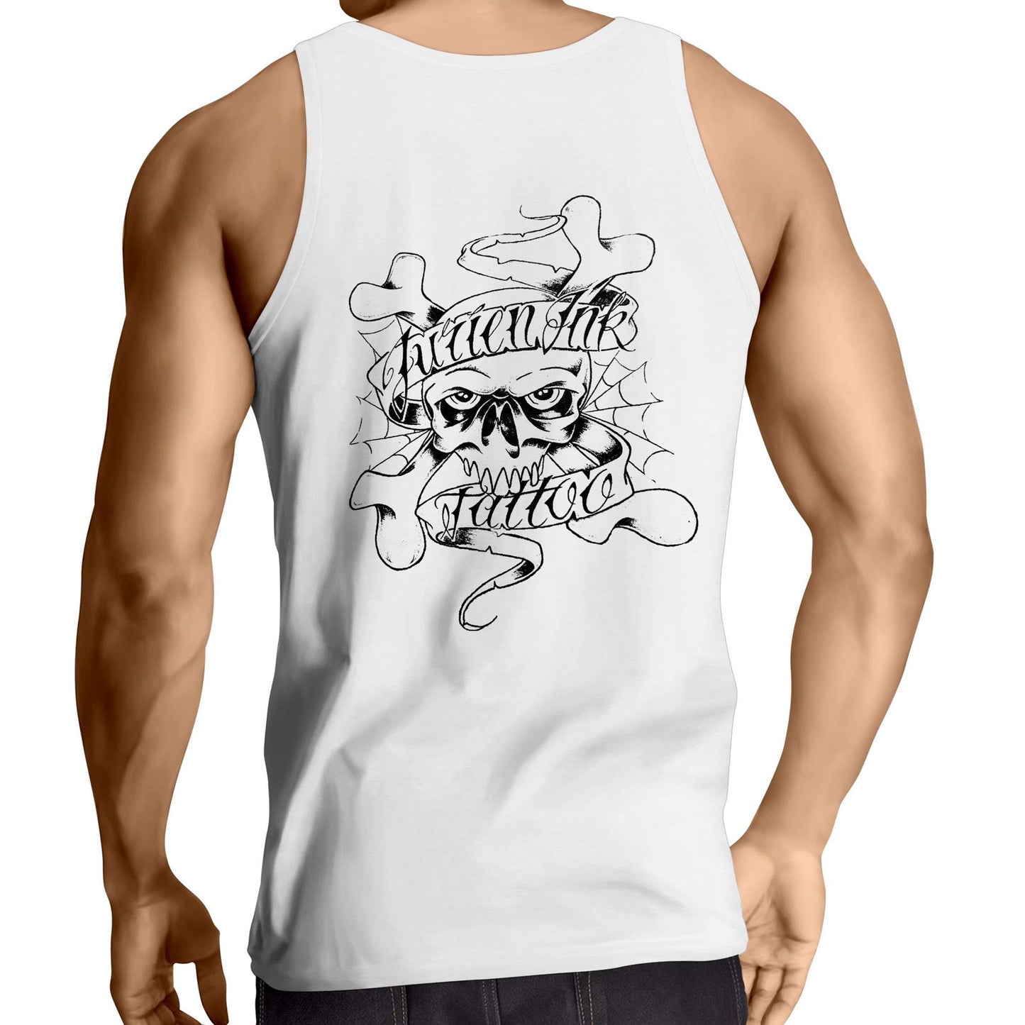 Jurien Ink - Men's Singlet Top - Back Logo (LEGACY)