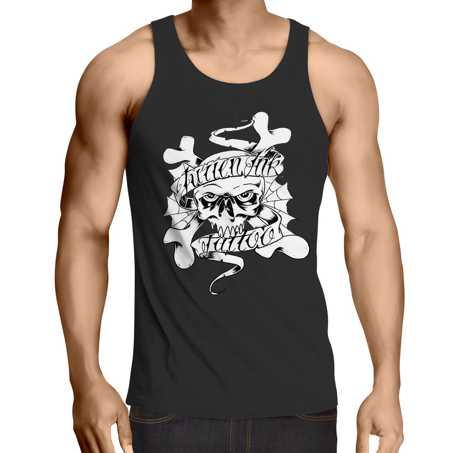 Jurien Ink - Men's Singlet Top - Front Logo (LEGACY)