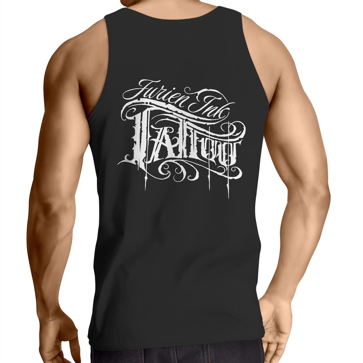 Jurien Ink - Men's Singlet Top - Back Logo