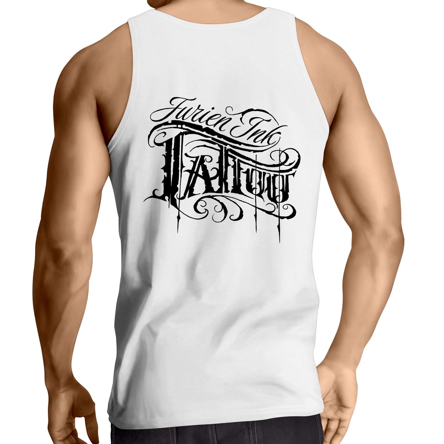 Jurien Ink - Men's Singlet Top - Back Logo