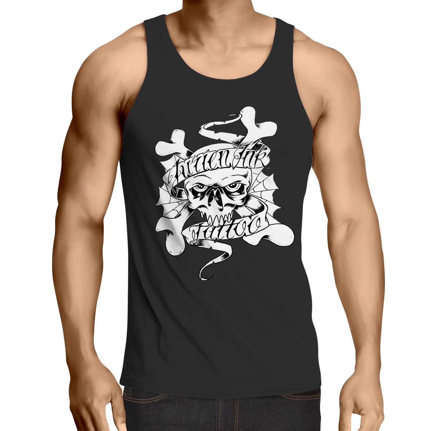 Jurien Ink - Men's Singlet Top - Front Logo